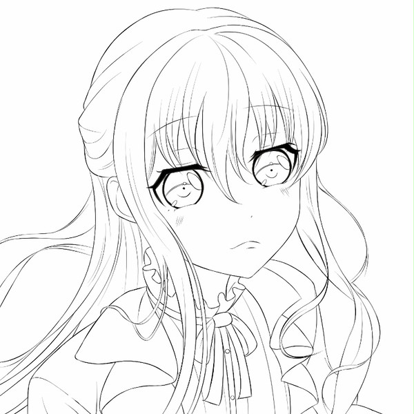 湊友希那を描いてみた