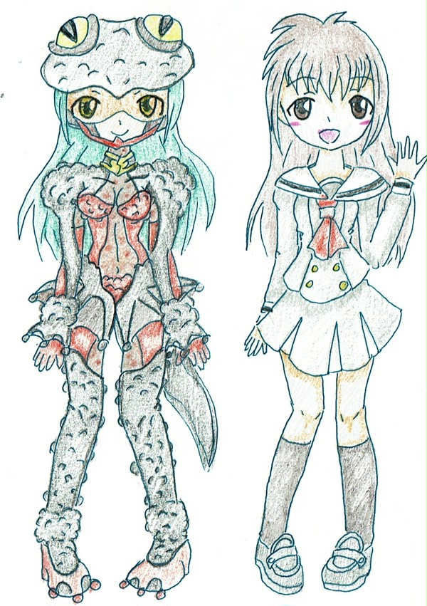 今日はイモリ怪人です。
