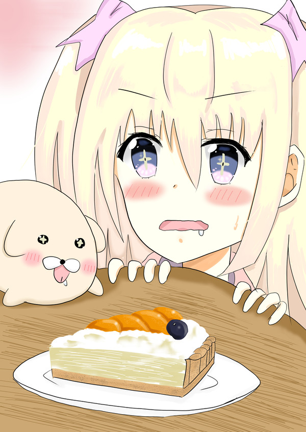 甘夏ちゃんとケーキ🍊🍰