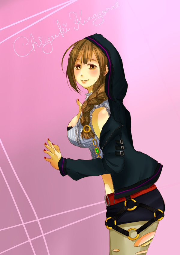 千雪さんに着てもらった