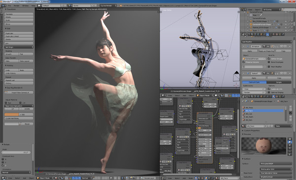 DazStudioフィギュアをBlenderに完全移植