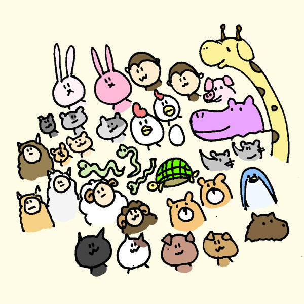 らくがき どうぶつ