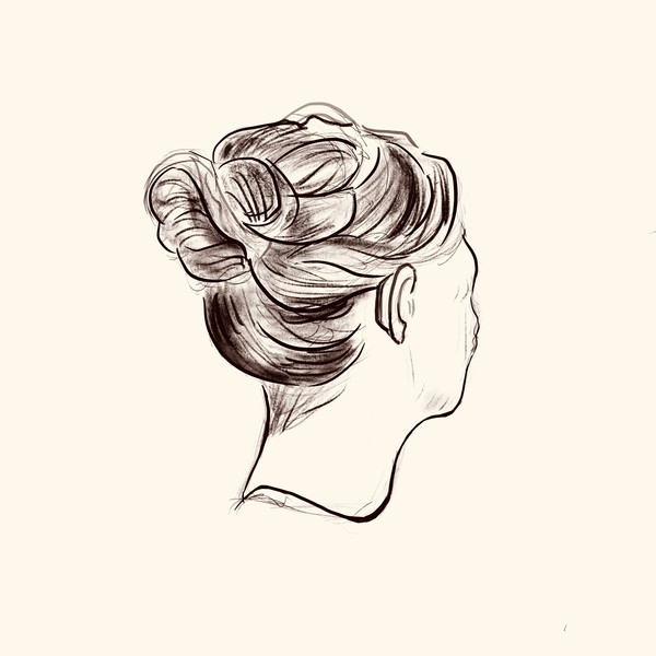 女性后方头颈
