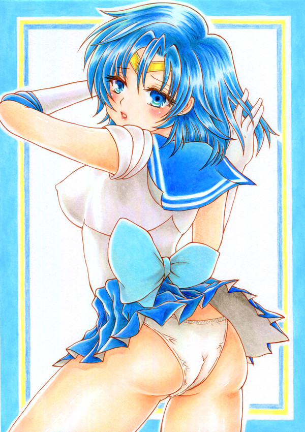 セーラーマーキュリー 水野亜美 手描きイラスト