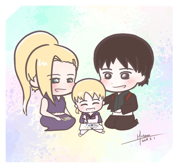 A happy and beautiful family