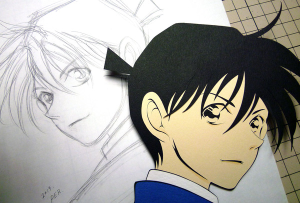 ［切り絵］「新一！」