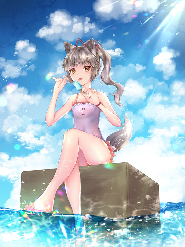レクィナと海