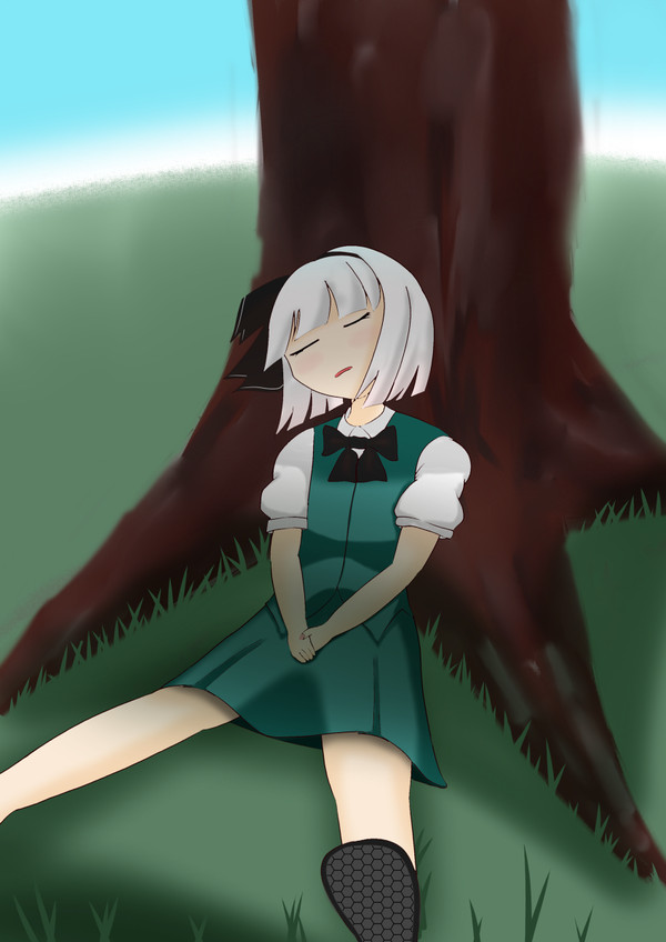 お昼寝妖夢ちゃん