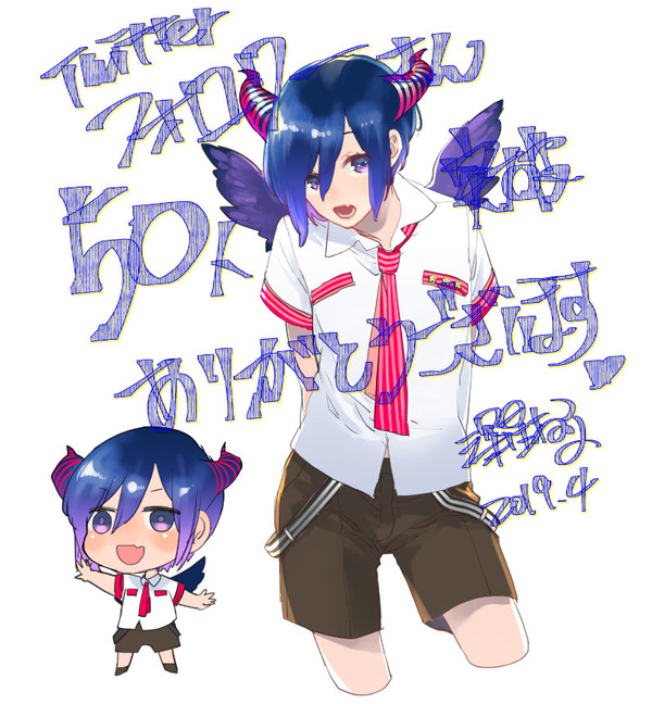 Twitterフォロワーさん50人　ありがとうございます！