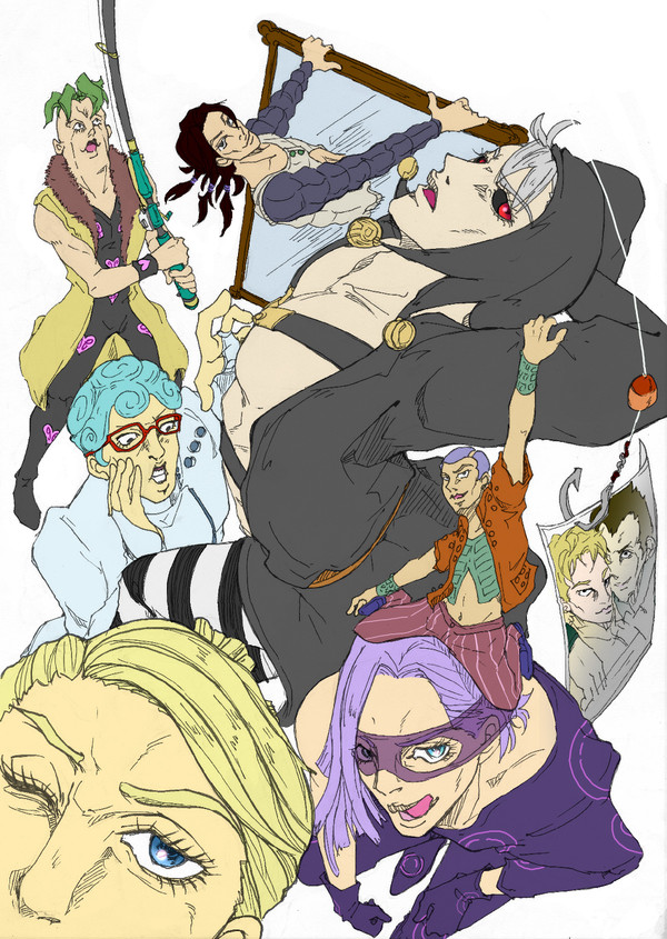 【ジョジョ5部】暗殺チームの記念写真【暗殺チーム】