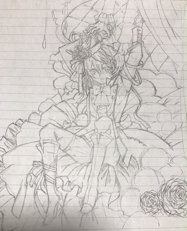模写ってみた（線画）