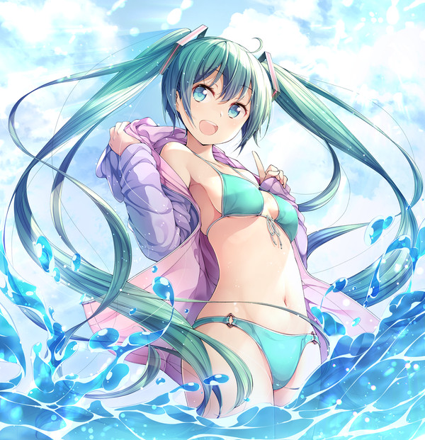 ミクさん水着