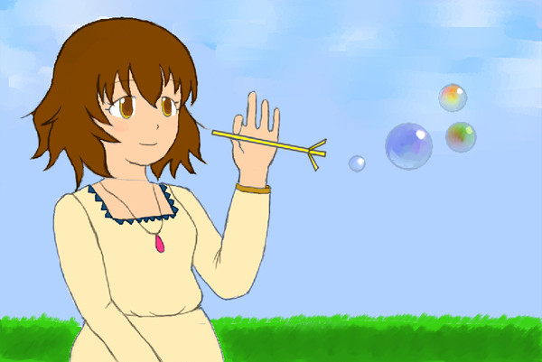 並木芽衣子 シャボン玉遊び