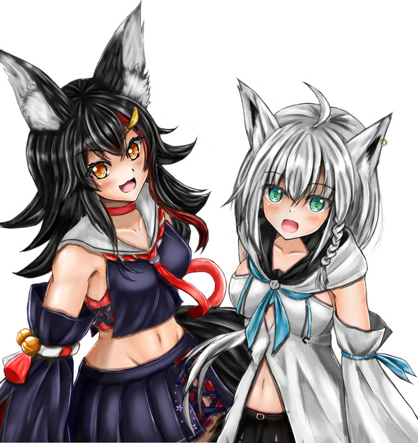 白上フブキ&大神ミオ
