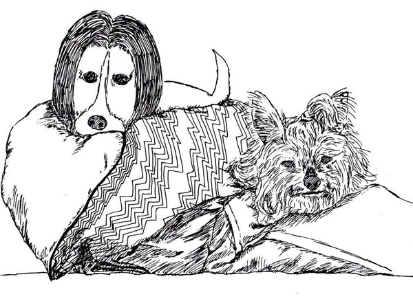 おすとビーグル犬とわんこ