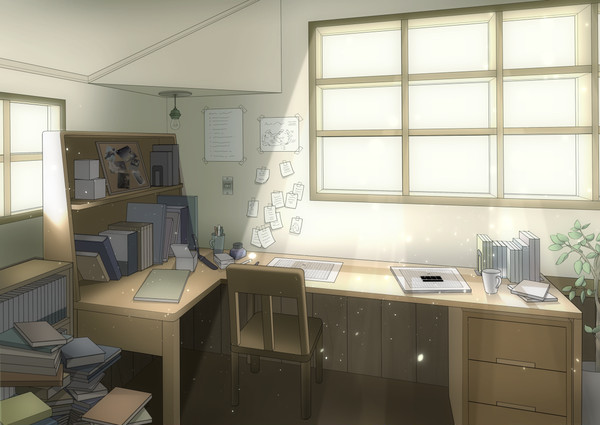 小説家の作業部屋