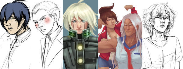 Danganronpa various sketches