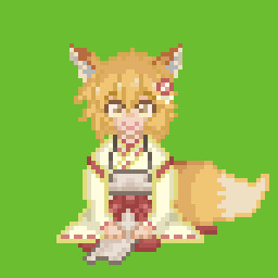 ドット絵 仙狐さん