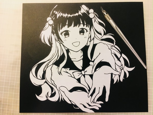 切り絵 ば~ちゃるバイノーラル彼女~私の家にあなたが来た日~