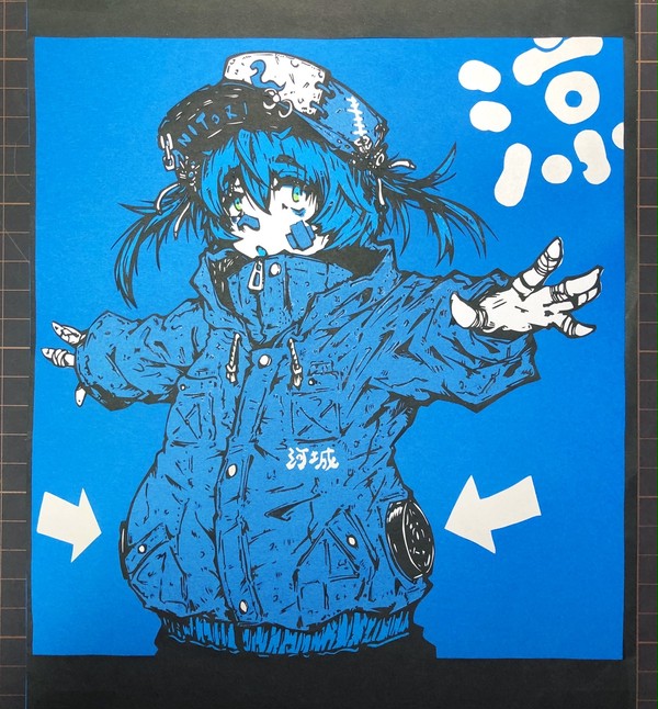 「切り絵」河城にとり