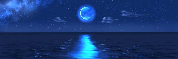 青と光の海