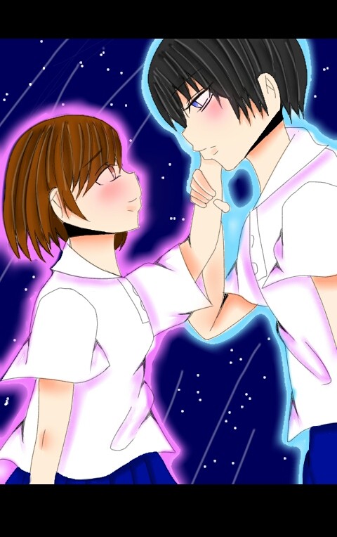 カップルイラスト❤(ӦｖӦ｡)