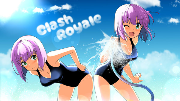 プール開きだ！スク水だわっしょい！