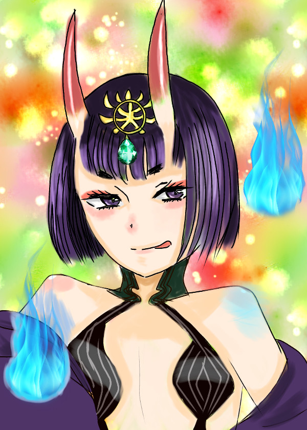 初描き酒呑ちゃん