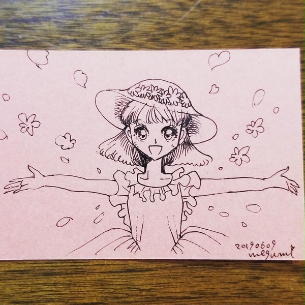 少女(名刺イラスト)