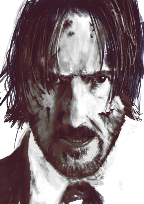 キアヌ・リーブス（模写）
