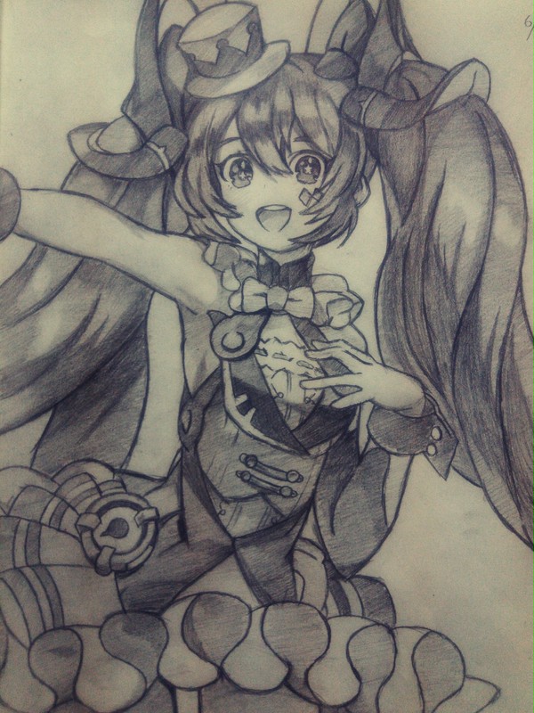 マジカルミライ2019のミクさん【模写】