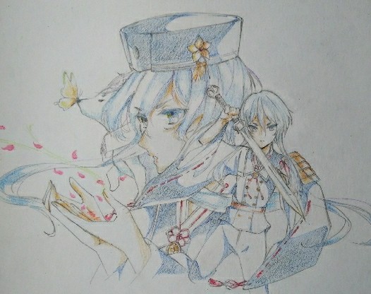 鍛刀前に描いた白山様