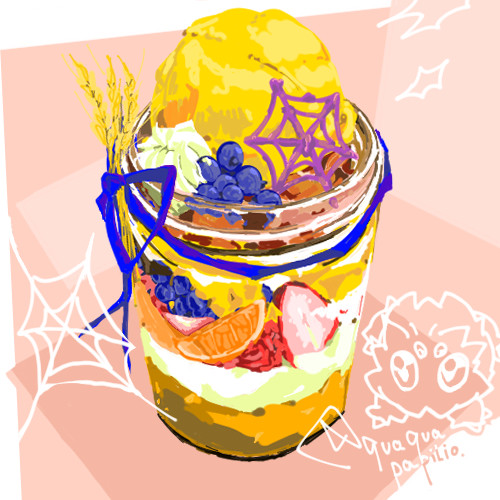 バチュルのとくせいパフェ(pixivお題)