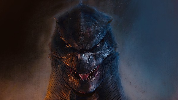 iPadでゴジラ