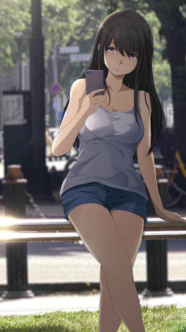 タンクトップのお姉さん