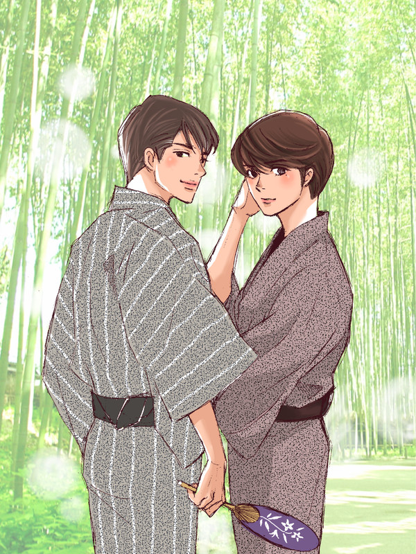浴衣男子