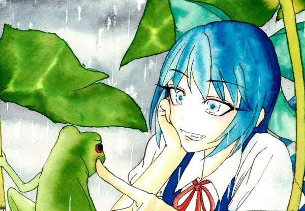 梅雨のチルノ