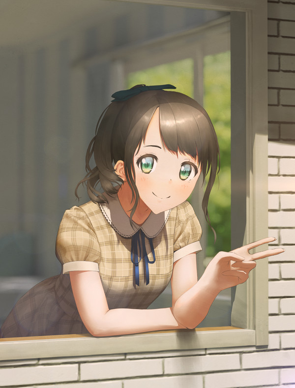 チェック柄ワンピース