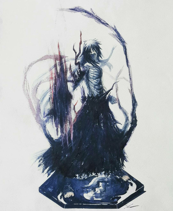 bleach一護無月pvc  4k watercolor