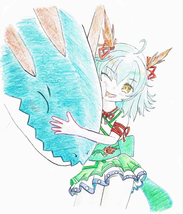 六花の雪竜アレサ と 亜竜くん