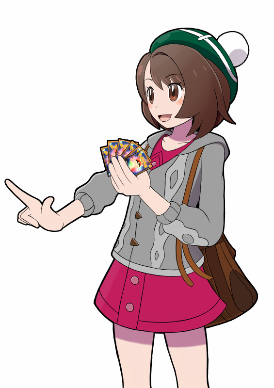 ポケカをする女主人公ちゃん