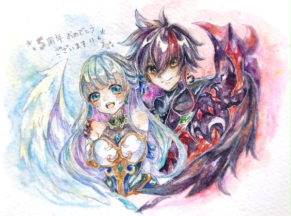 白猫5周年記念絵🎉