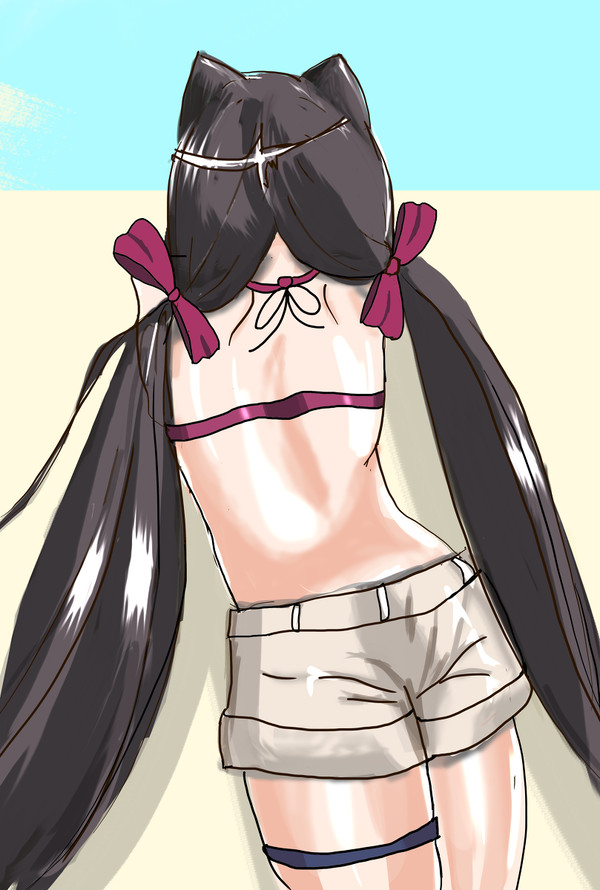 キャルちゃんの背中prpr