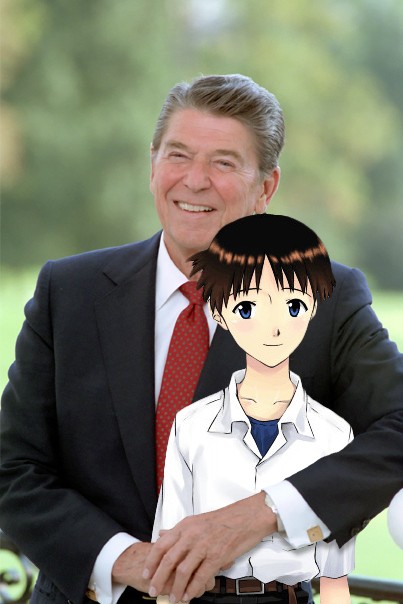 ロナルド・レーガンとイカリ・シンジ