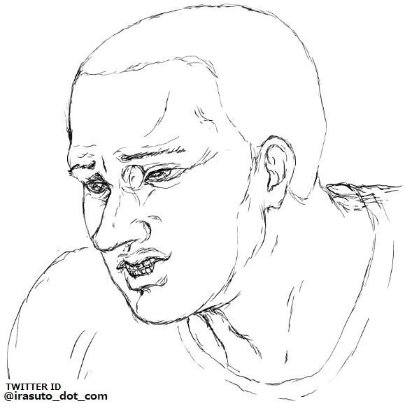 Drawing 黒人男性