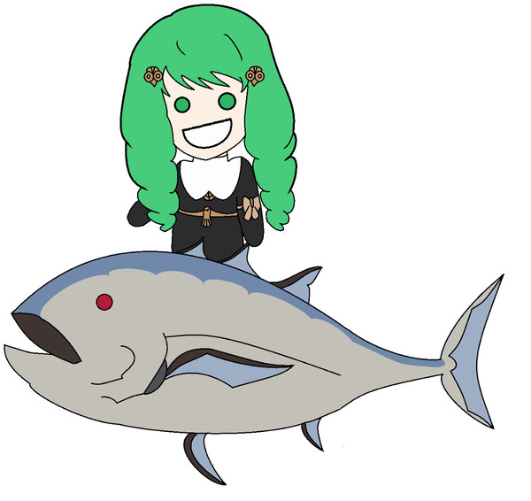 Mini Flayn Riding A Fish
