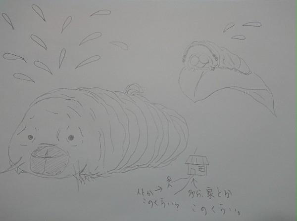 モスラと(一般的な)青虫