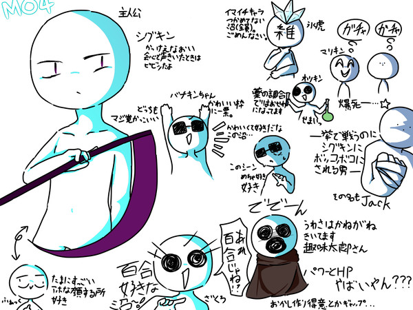 Mo4の今のところのキャラ纏め