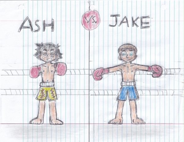 Ash vs. Jake:  Fight!