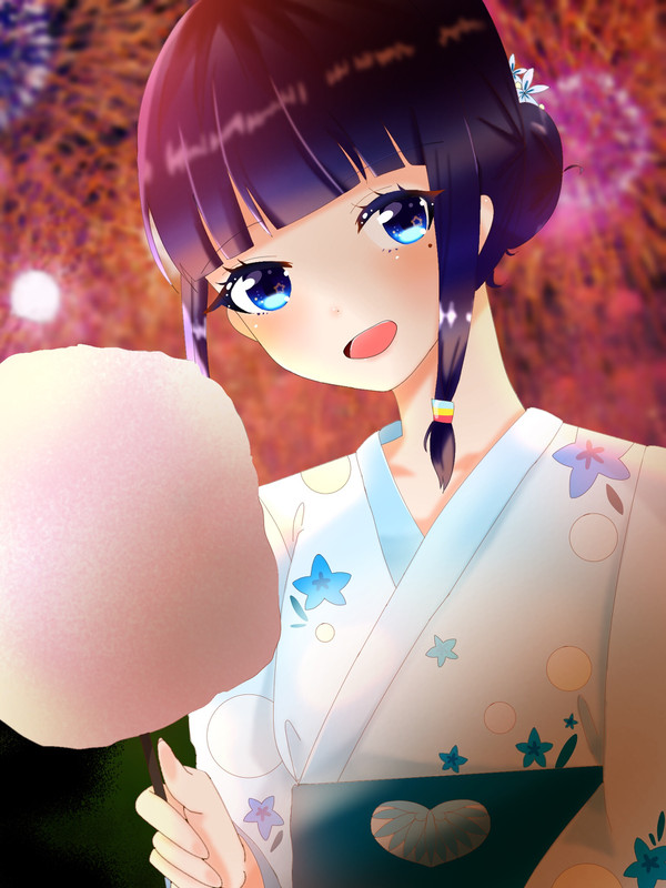 富士葵ちゃんと浴衣デート